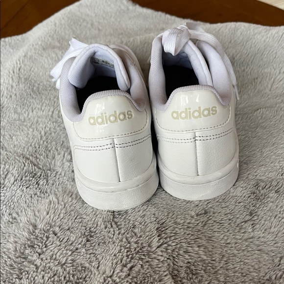 Adidas White Sneakers with Metallic Stripes - Picture 3 of 9